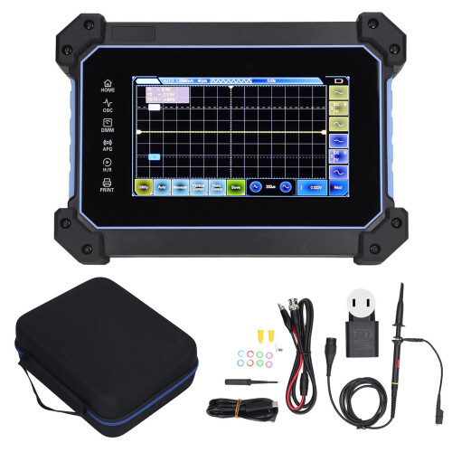 (US Plug) Digital Oscilloscope 2 Channel 110MHz 250MSa/s Touch Screen