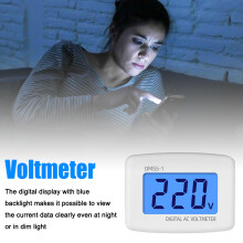 Steckernetzteil-LCD-Voltmeter 80-300V für 110V/220V