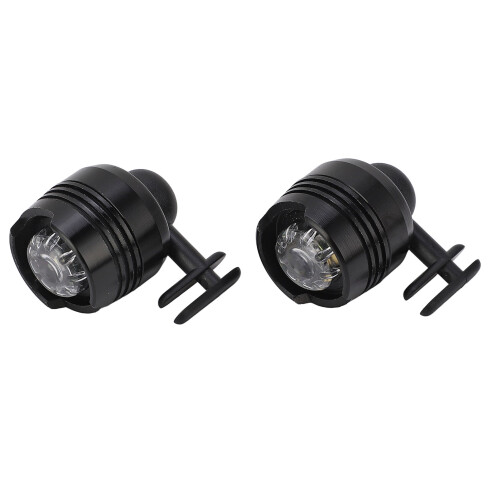 (Silver) 2x Aluminium-Clogs wasserdicht IPX5 mit Stirnlampe