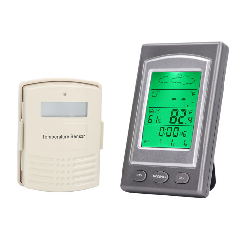 Drahtloses Thermometer Hygrometer LCD Digital 1
