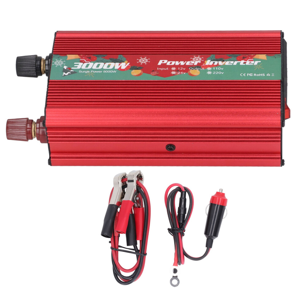 ( 110V 60Hz) 3000W Car Power Inverter 24V 110V 60Hz Red 323163342979