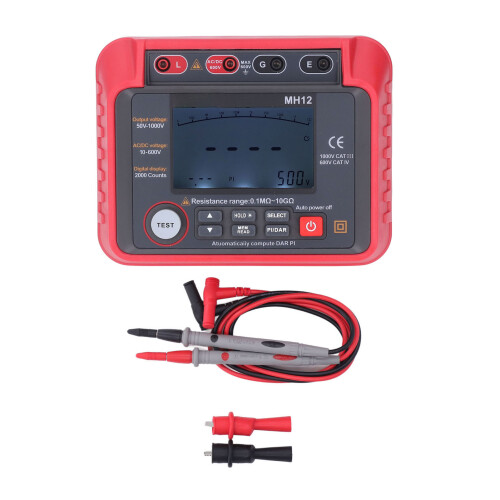 Digitaler Ohmmeter mit LCD-Anzeige, Widerstands- und Megohm-Messung