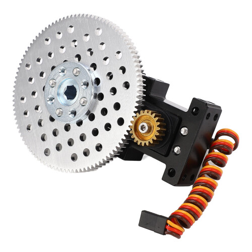 Servo-Getriebe 5:1, Dual-Modus, Alu, M4-Bohrung 1
