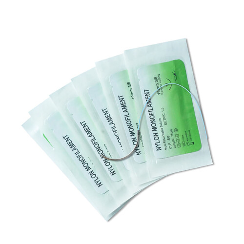 12x Nahtfäden Nadeln Edelstahl Nylon 2