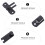 2Pcs Creative Door Lock Premium Fence Security Lock 8