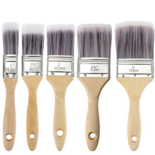 5- . -Set mit Holzgriff, Maler- und Beizepinsel