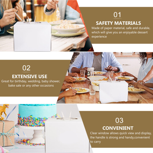 4Stk Kuchenboxen Cupcake Verpackungsboxen 2