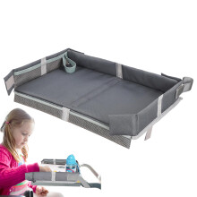Plane Travel Tray Table Cover, Compact Folding Travel Tray For Snacks And Activities, Children On Plane And Road Trip