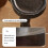 Small Drink Pedestal Side Table Solid Wood Retro Round Table With Spherical Roman Columns Mini Table For Spaces Black 3