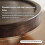 Small Drink Pedestal Side Table Solid Wood Retro Round Table With Spherical Roman Columns Mini Table For Spaces Black 5