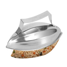 Fried Rice Shaper Stainless Steel Omurice Mold With Handle Japanese-Style Rice Press Tool For Halloween Cooking Pawpaw