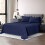 (King) 100% Egyptian Cotton Flat Sheets Navy Blue Hotel Quality Flat Bedsheets 2