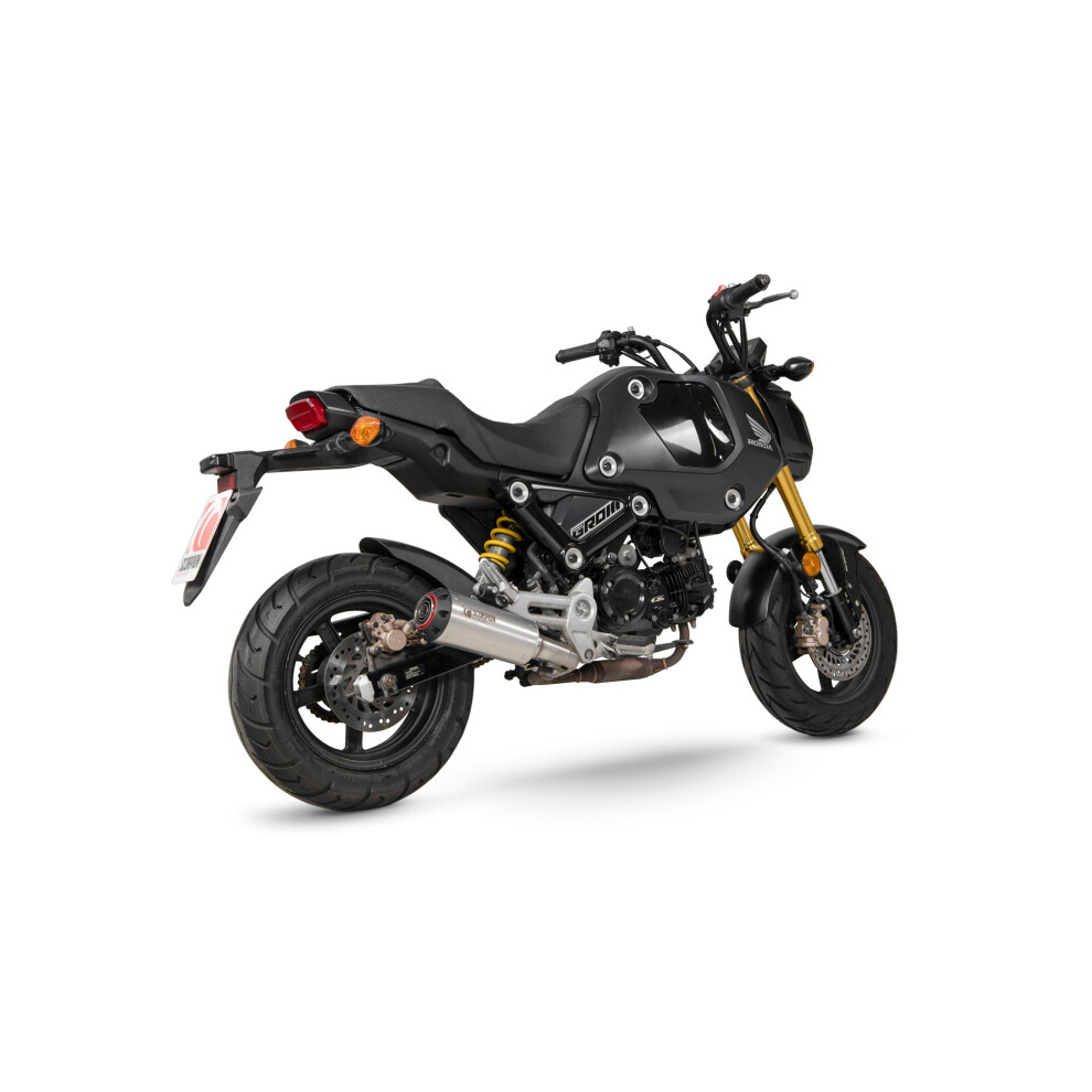 Scorpion Exhausts Red Scorpion Power Slip-On Stainless Steel For Honda Msx 125 2021-2025