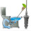Handige Flexibele Toiletborstel Piston Type Ontstopper Grijs 4
