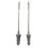 Handige Flexibele Toiletborstel Piston Type Ontstopper Grijs 10