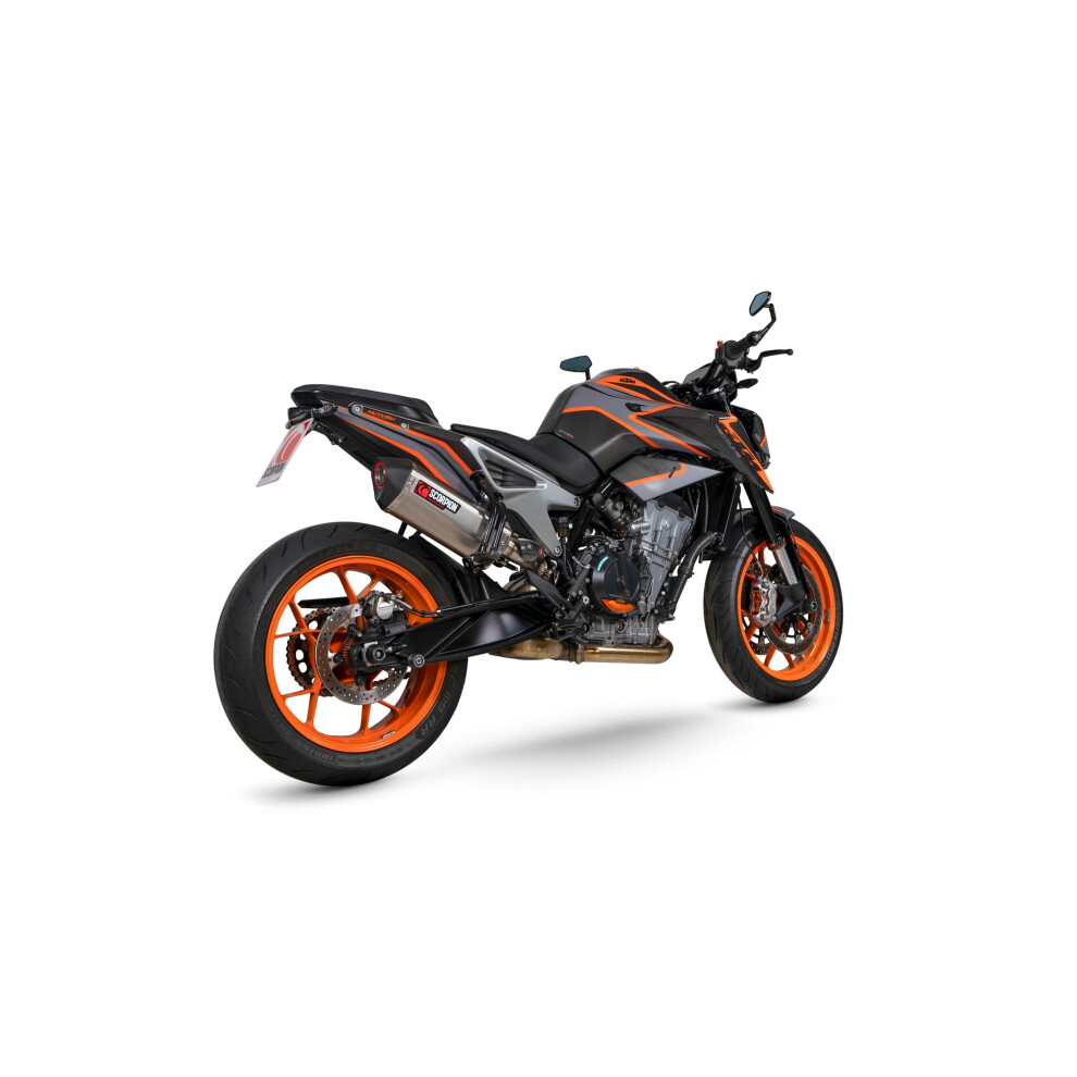 Scorpion Exhausts Scorpion Serket Parallel Slip-On Titanium For Ktm 790 Duke 2022-2025