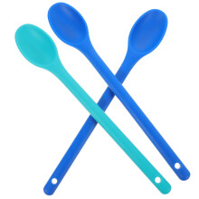 3Stück Küchen-Silikonlöffel Kochlöffel Backlöffel (Zufällige Farbe)
