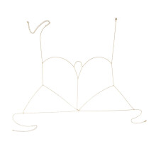 Simple Bodykette Geometrische Brustkette Für (Gold)