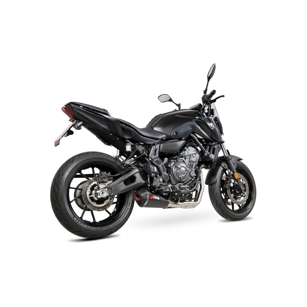 Scorpion Exhausts Scorpion Serket Taper Full System Carbon Fibre For Yamaha Mt-07 2022-2024