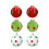 Weihnachtsparty-Plüschornamente mit 8 cm großen-Grinch-Farbe 1