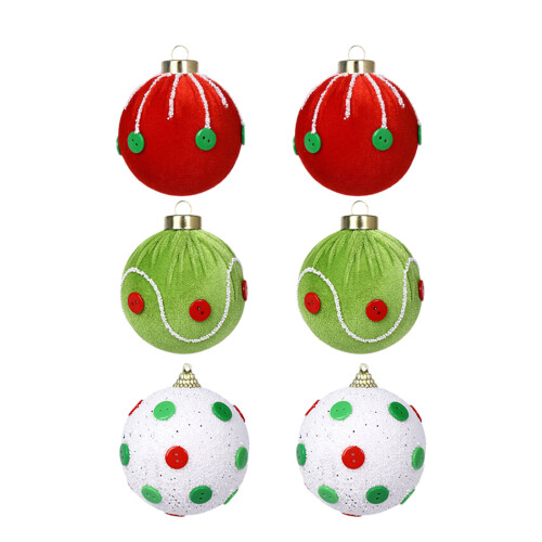Weihnachtsparty-Plüschornamente mit 8 cm großen-Grinch-Farbe