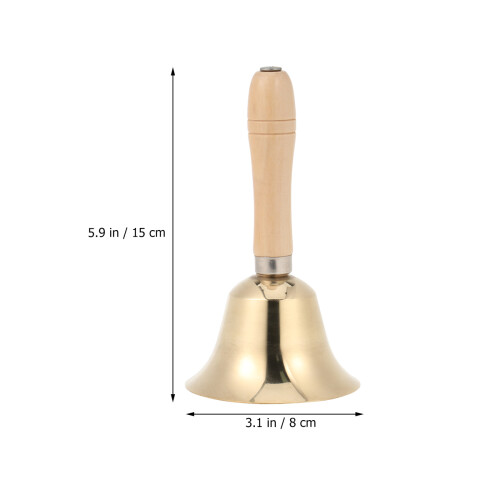 Koperen Rinkelbel Met Handvat 8 Cm In Diameter 1