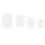 Experimentalbecher Polypropylen 4 Stk Transparent 2