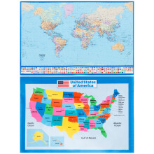 1 Set Geografisches -Poster Für Vorschulbildung, Verschleißfest