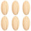 6Stk Diy Bambus Lesezeichen Buch Deko Oval 2