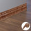 Baseboard Randverkleidung Verdickte Wandsockelleiste Selbstklebend 9