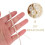 Rolle Dekorative Halterung Perlen Kette 9