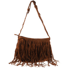 1St Schultertasche Mit Quaste Für Frauen (Hellbeige)