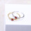 2Stk. Ringe Edelsteinringe Eheringe Schmuck Verlobungsringe 11