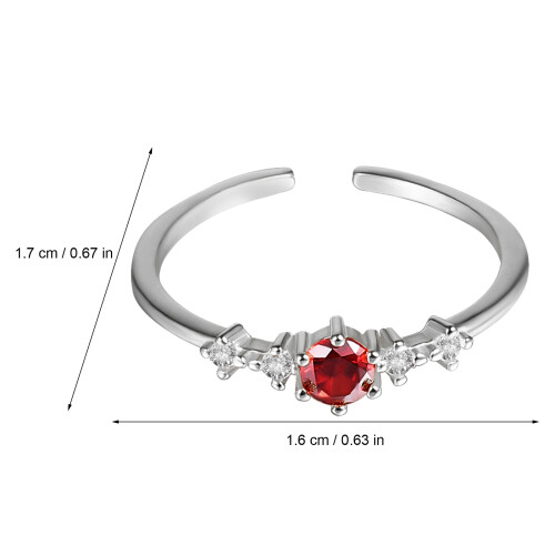 2Stk. Ringe Edelsteinringe Eheringe Schmuck Verlobungsringe 2