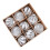 9pcs Shatterproof Christmas Bauble Ball-Transparent white 1