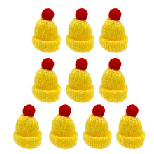 Bundle of 10 Mini Knitted Hats Clothing Accessories and-3