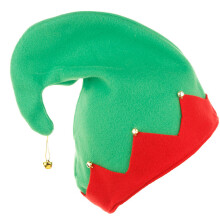Adult Elf Hat with Bells for Holiday New-Childrens green mod