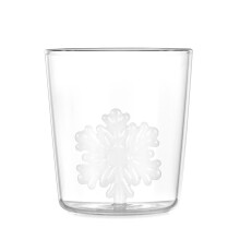 Christmas Celebration Glass Mug Holiday 3D Sculpted-350ML Snow