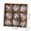 9pcs Shatterproof Christmas Bauble Ball-Transparent white 4
