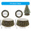 Luxurious Sequined Christmas Tree Base Skirt Soft-Silver S 2
