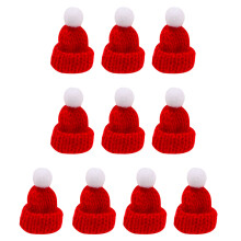 Assortment of 10 Mini Knitted Hats Clothing Accessories and-5