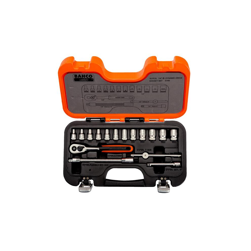 Bahco Socket Set 1/4ÂÂ 16 Pcs 7314150104031
