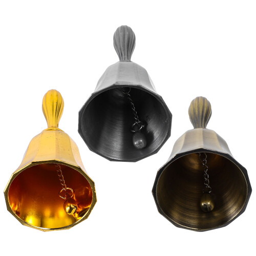 3 Vintage Handbel Voor Restaurant En Service