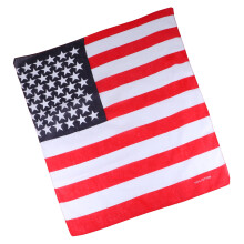 2Stk Amerikanische Flagge Bandana Quadratisches Usa Stirnband
