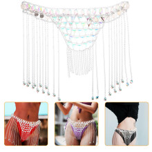 Mehrschichtige Geometrische Acryl Taillenkette Für Frauen Bunt