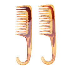 2Stk Gekrümmter Tragbarer Breit Grobzahnig Für Haarstyling
