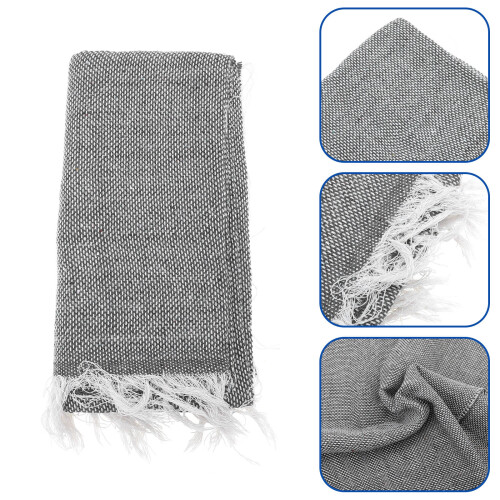 Grey Durable Polyester-Cotton Carpet Manufacturing Base Fabric 1