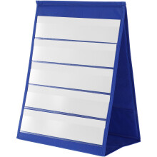 Tabletop Pocket Chart Selbststehend Mit Weißen Karten Und Halter