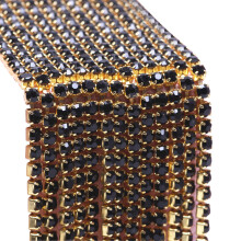 10 M Schwarz Ab Diamant Klaue Kette Nahtabschluss
