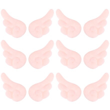 6Paren Angel Wings Haarclips Roze Stof, Haarspelden Voor